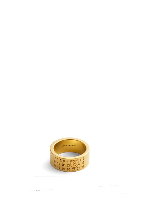 numeric signature ring woman gold-colored MM6 MAISON MARGIELA | SM6UQ0057 P6469950
